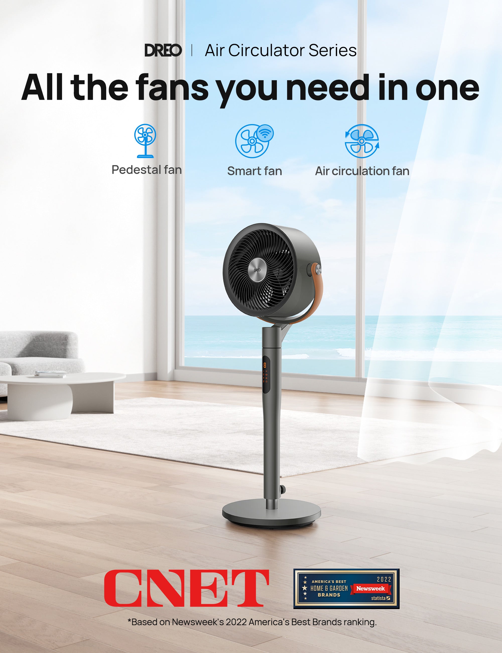 Smart Air Circulator PolyFan 513S