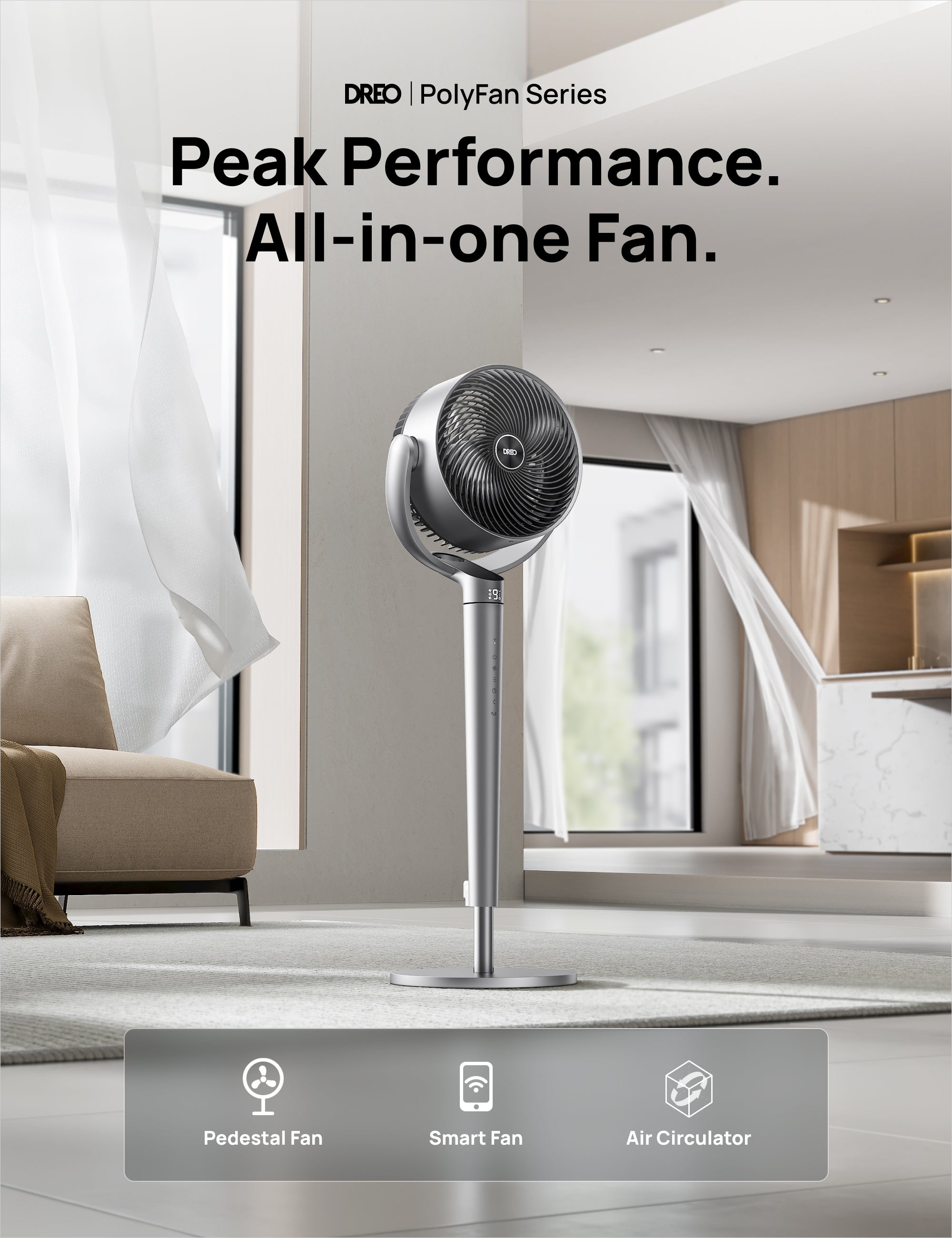 Smart Air Circulator PolyFan 704S