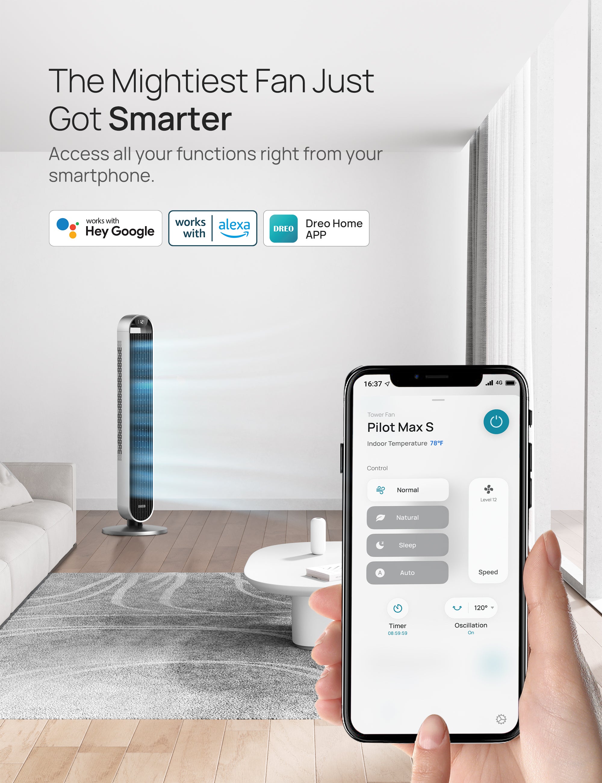 Smart Tower Fan Pilot Max S