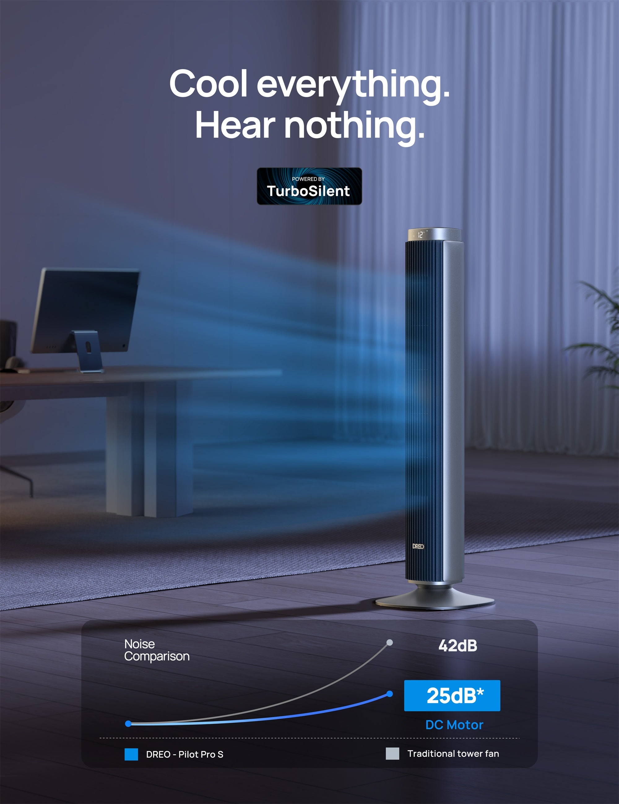Smart Tower Fan Pilot Pro S